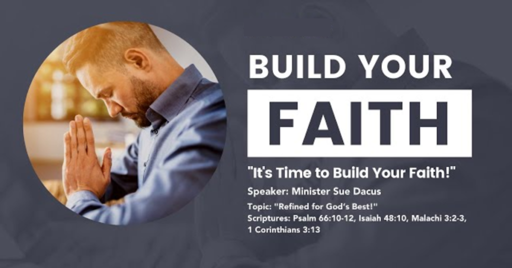 Prayer time is a time to build on your faith