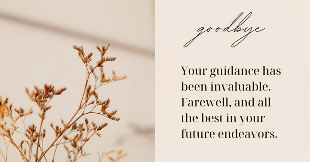 Farewell Wishing You All The Best In Your Future Endeavors