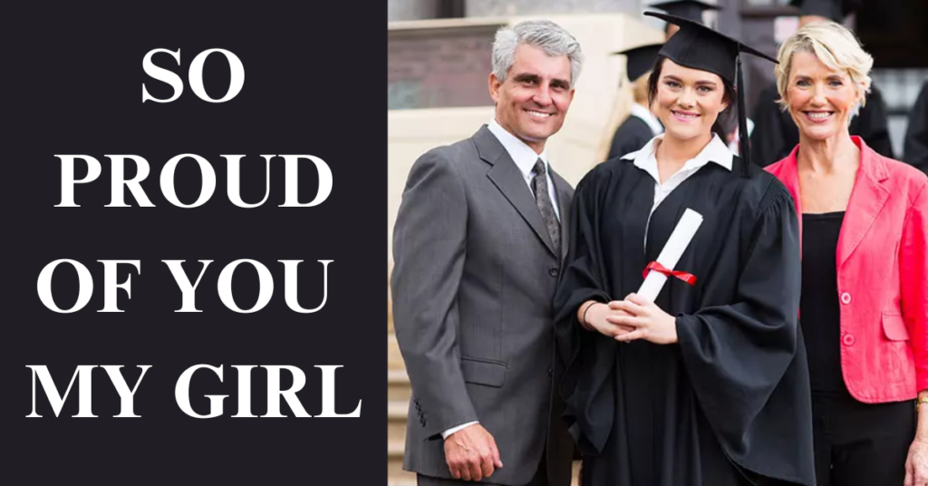 Proud Parents Message To A Daughter