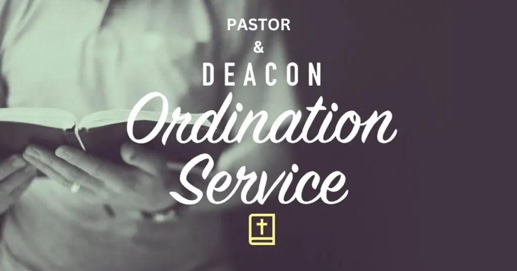 Deacon And Pastor Ordination Message