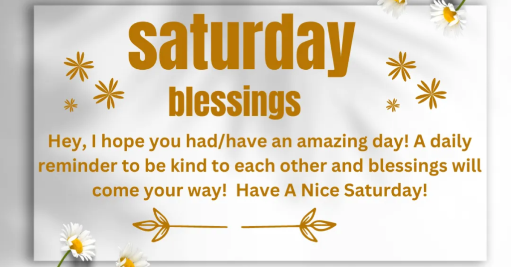 Saturday Morning Greetings And Blessings