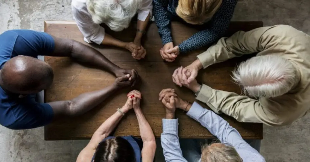 Small group prayer 