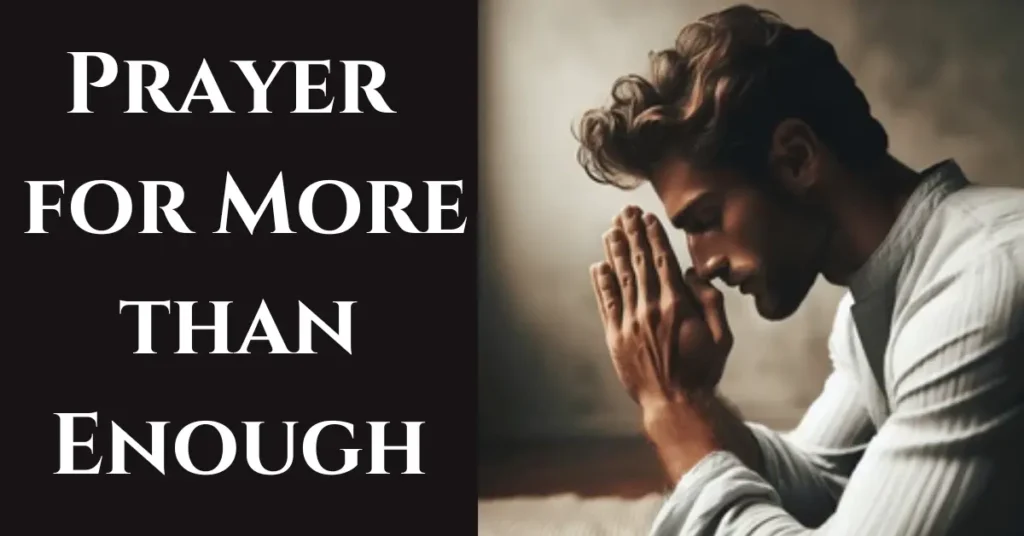 3. Prayer for More than Enough