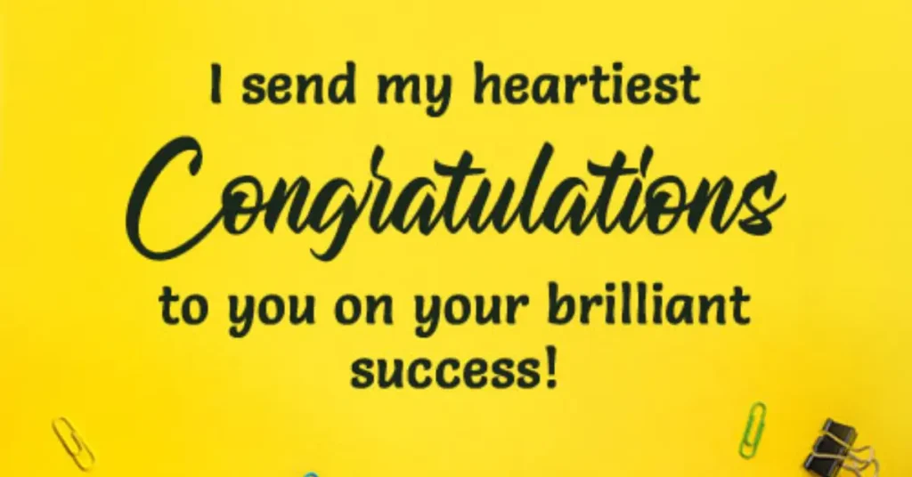 Congratulations Message For Student's Achievement