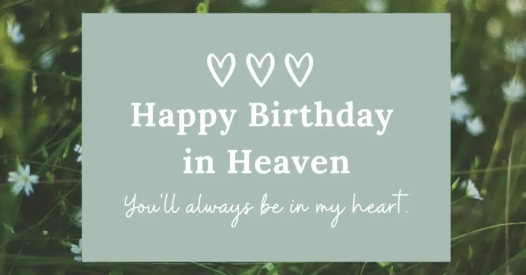 Happy Birthday in Heaven Quotes