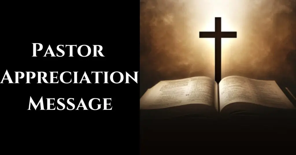 Pastor Appreciation Message