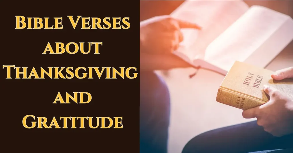 Bible Verses about Thanksgiving and Gratitude