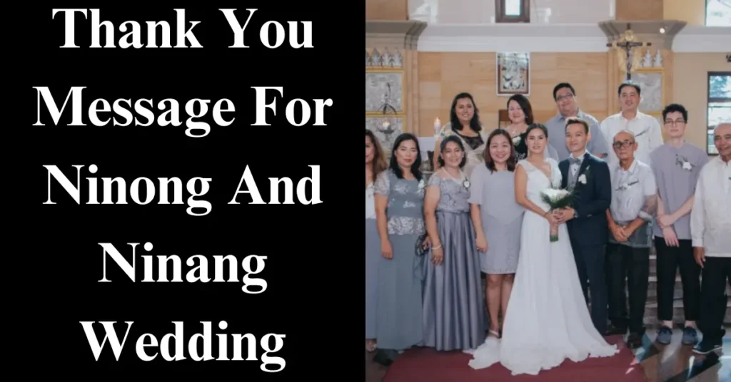 Thank You Message For Ninong And Ninang Wedding