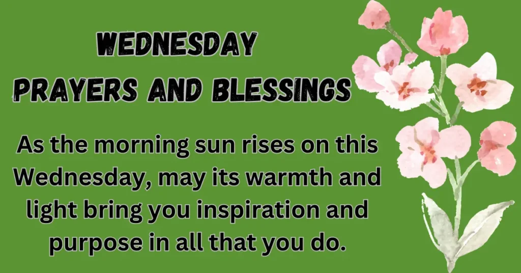 Wednesday Prayers And Blessings