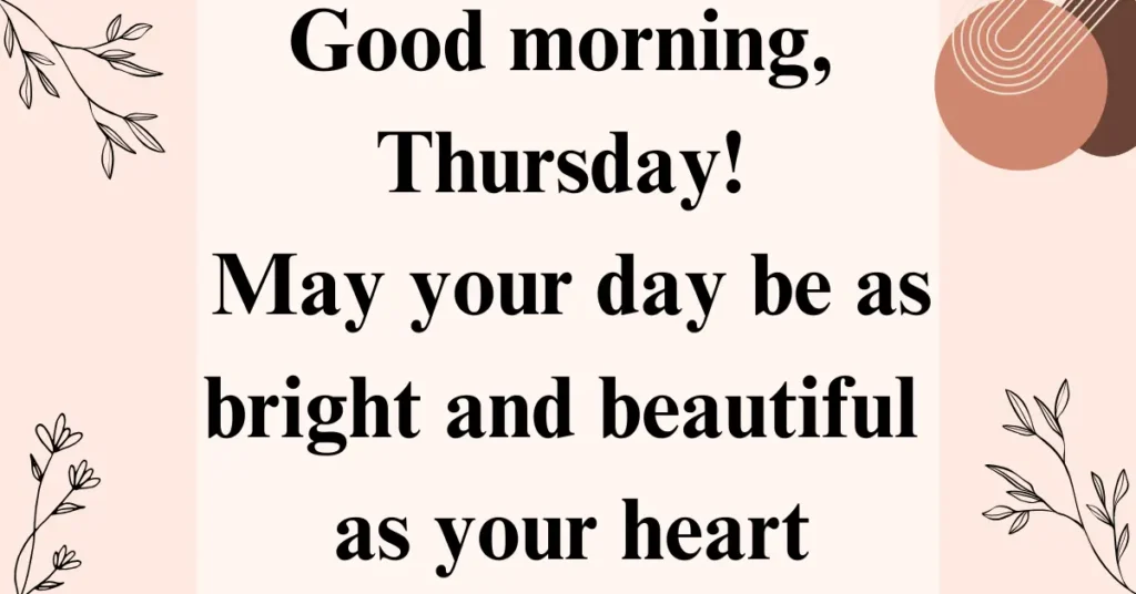 Morning Thursday Blessings to Start Your Day Positively