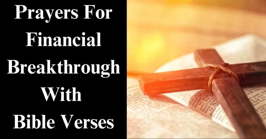 Prayers For Financial Breakthrough With Bible Verses