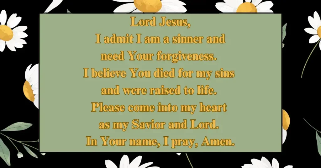 Short and Simple Prayer of Salvation