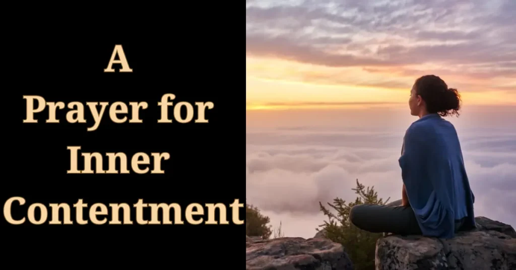 A Prayer for Inner Contentment